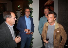 Rob Mulder van Cool Control, Eric in't Veld van Triple Group, Bert van Ruijven van Arcadia Chrysanten en de altijd vrolijke Philip van Antwerpen van Agrocare