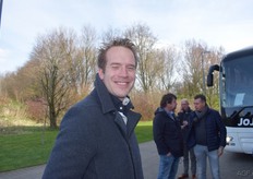 Patrick Ruckert van SCherpenhuizen is klaar voor vertrek met de bus