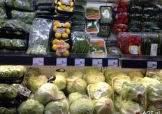 Ijsbergsla voor 1,29 per stuk.