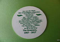 Ary's onnavolgbare uitspraken op een bierviltje