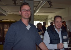 Mark van Mierlo van A. Kanters Internationaal Transport (l) en Ruud Vosbeek van Pakstation Venlo (r)