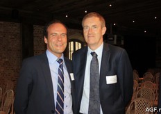 Dominiek Keersebilck (REO Veiling) met Marc Evrard (BFV)