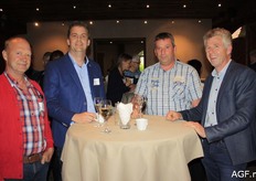 Jef Brosens (Hoogstraten), Marcel Biemans (CLTV), Peter Lenaerts (Hoogstraten) en Erik Bastiaensen (CLTV).