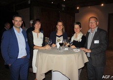 Philippe Appeltans (VBT), Ann Schaik, Patricia Vercammen (VBT), Karlien Blum (Proeftuinnieuws) en Luck Van Dijck (Boerenbond).