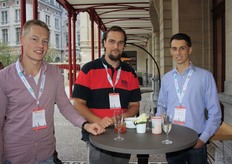 Ruud Venner, Thijs van Dijk en Rob D'Hont van Fresh Forward Breeding.