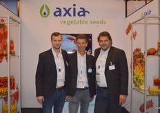 Erwin de Kok, Rene Zwinkels en Cees Kortekaas van Axia Vegetable Seeds.