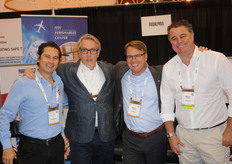 Het Panalpina-team met Jorge Meding, Colin Wells, Markus Fellmann en Roberto Schiavone