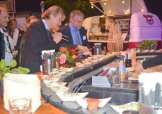 De Sushi was geliefd bij de bezoekers.