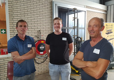 Tim van Dijk (VD Holland), Martijn Heddes (Syngenta) en Rik Lootens (Syngenta).