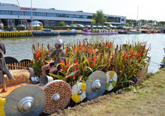 Genoeg drinken was het devies, zeker ook voor de figuranten