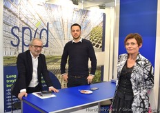 Bernard Le Blastier, Michael Lescoet & Sandrine Quenea met hun Spid trays