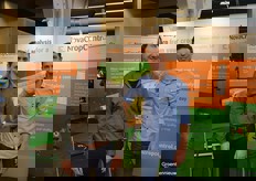 Joan Timmermans en Maikel van de Ven (NovaCropControl) stonden klaar om onder meer uitleg te geven over plantsapmetingen.