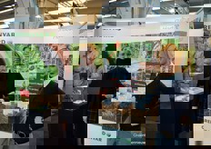 Els Thoelen en Daisy Stoop nog even als Greenyard Horticulture in afwachting van een naamswijziging komend voorjaar.