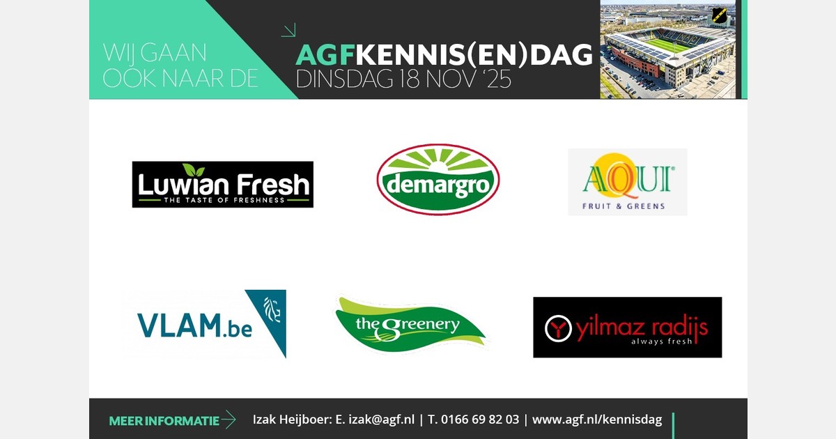 Unieke kans voor telers om handel te ontmoeten op AGF-Kennissen(dag)