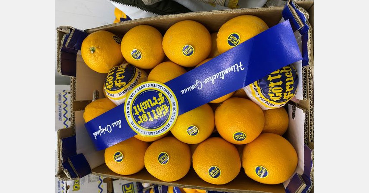 „Götterfrucht angereichert mit Kaki, Weintrauben und Zitronen“