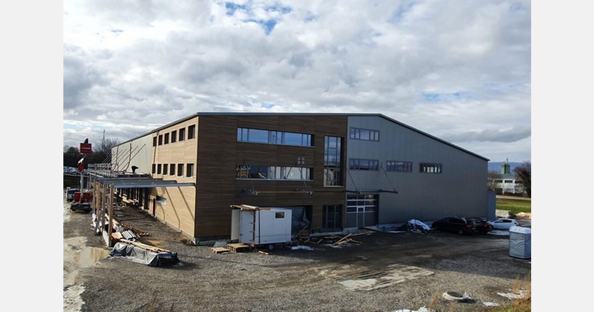 A Swiss organic vegetable farmer is putting a new packing station into use