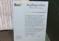 Informatie over de BigBagvuller van Van Meir