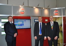 Henk Nijmeijer, Jacco Smid en Harald Pauw van VDH Products. Ze presenteerden een nieuw bewaringssysteem voor fruit.