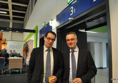 Robbert Blok en Jan Groen van Green Organics. Dit jaar niet met een stand, maar toch aanwezig.