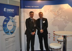 Bjorn Garbe en Oskar Sveinn Fridriksson van Eimskip