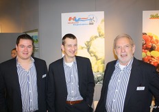 "Jasper, Jan en Hans van Holland Vegetables. Van Hans is de legendarische uitspraak: "Vroeger waren we bang dat de Russen kwamen, nu als ze niet komen.'"