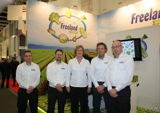 Het team van Freeland met Niels Lunenborg, Andre Setz, Janine, Harmen Boels en Kees van den Bosch