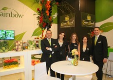 Het Rainbow-team met Wim van der Burgh, Natalja Perovskaja, Magda Prusak, Aleksandra Zurawska en Lex ophorst