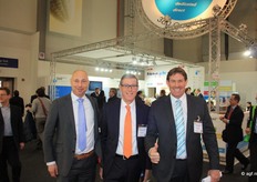 De drie musketiers van HDG: Stijn Verstijnen, Otto de Groot en Rob Boogmans, zoals altijd met de duim omhoog