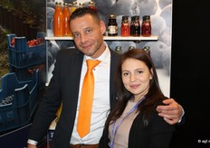 Edwin Droogendijk van Sun Berry International/ZON en Darya Parilova van Nevskaya Co Russia