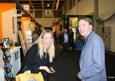 Arda van den Dool kan er wel om lachen met Hans de Boer van Olympic