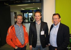 Aardappeljongens bij elkaar: Leon van den Oord en Eddy en Kees Schouten