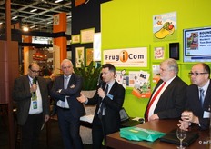 Persconferentie FrugiCom met Harrij Schmeitz, Hans van Luijk, Tom Wuets, Norbert Rohl en Pere Rosell