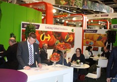 Alex Boers in de stand van Haluco