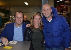 Rinze Back, Marije Franje en Willem Veldhoen van Farmpack.