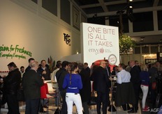 Op de stand van Turners&Growers/Enzafruit was het een drukte van belang.
