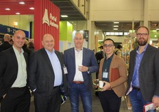 Keylor Quiros van Intermodal, Johan Verelst (Eimskip BE) Peter van der Woude (Eimskip NL), Diego Chinchilla (CRC Carriers) en Martijn van der Velden (Eimskip NL).