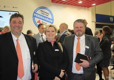 Jan Simons, Stefanie Meganck en Peter Tops van EuroFruitPorts.