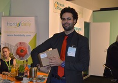 Mons Messaoud van Hortica komt even de Primeur promoten