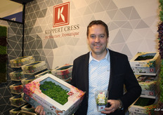 Koppert Cress presenteerde haar nieuwe verpakkingsrange en die liet Marc Bonsmann natuurlijk graag zien