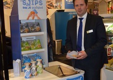 "Peter Quik: 'Ook nieuw is het Sjips concept voor in de oven, hete lucht en frituur. Dit product zit in een speciale verpakking met apart kruidencompartiment onder het merk Quiks."