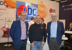 Maarten Verbruggen, Sean Curren van JDC en Alex Verbruggen van Verbruggen Palletizing Solutions uit Emmeloord.