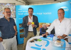 Joery Verbrugge, Wilfred Brand en Henk Blokland van Engie.