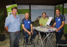 Het team van Eurofins Agro met Leen Bijnagte, Daan Viergever, Ronald Hermans en Willem Huige