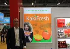 Pieter de Jong van KakiFresh Nature, doel is om uiteindelijk jaarrond kaki’s te leveren. Nu is er al aanvoer uit Spanje, Uruguay en Peru
