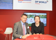 Ben van Wolput van Antwerp Cold Stores en Stefanie D'Herde van Havenbedrijf Antwerpen.