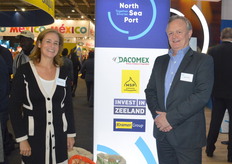 Marjolein Warburg en Jean Ruinard van het net nieuw gevormd gefuseerde haven van Vlissingen, Terneuzen en Gent.