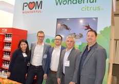 Areli Vargas, Tom Robyn, Zak Laffite, Tom Rouse en Chris Cockie van Wonderful Citrus.