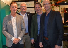 Jan-Willem Tolhoek van Veiling Zaltbommel, Wim de Kleijn, Kees Kooijman van Verdi en Arthur Elsen van Veiling Zaltbommel.