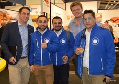 Martijn Meeuwse van Ribbstyle met Ramzi Amari, Emre Onder, Wouter Keekstra en Erwin Salomon van Van Amerongen CA.