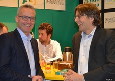 Jan Groen van Green Organics en Pieter Boekhout.
